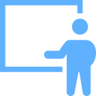 Icon of a training instructor