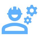 Icon of an engineer