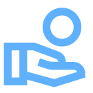 Icon representing charity work